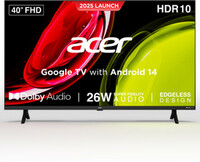 Acer 100.3 cm (40 inch) Full HD LED Smart Google TV 2025 Edition (AR40FDGGU2841BD)