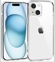 amazon basics iPhone 15 Case, Clear Shockproof Thin Cover, Yellowing-Resistant Slim Transparent TPU Phone Case, Zero Series, Clear