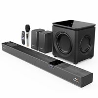 ZEBRONICS 1100 Watts Powerful Soundbar, 7.2.4 Home Theatre, Wireless Dual Radiators, DTS X (Juke BAR 10000)