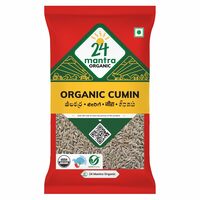 24 Mantra Organic Cumin Seed/Zeera/Jeelakarra - 100gms | Pack of 1 | 100% Organic | Chemical Free & Pesticides Free | Unadulterated | Enhances Taste | Usefull in Baked Products