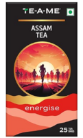 TE-A-ME Energise Assam Tea - 25 Teabags | Tea Bags | Diwali Gift Apply 50% Coupon