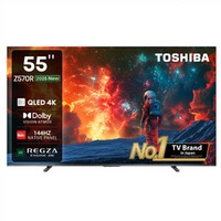 TOSHIBA 55Z570RP 139 cm (55 inch) QLED Ultra HD (4K) Smart VIDAA TV (2025 Edition)