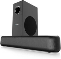 Blaupunkt SBW NEWYORK 120 2.1 CH Compact Soundbar I HDMI-ARC I Preset EQ Modes 120 W Bluetooth Home Audio Speaker (Black, 2.1 Channel)