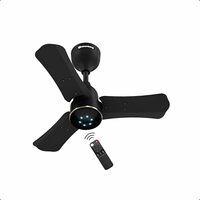 atomberg Renesa Halo Smart 600mm BLDC Ceiling Fan with IoT & Remote | 5 star | High Air Delivery | Low noise operation | LED Speed Indicator | Sleek Design | 3 Year Warranty|Midnight Black