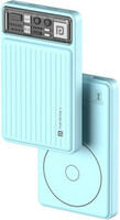 Portronics 10000 mAh 22.5 W Wireless Power Bank  (Light Blue, Lithium Polymer, Fast Charging for Mobile)