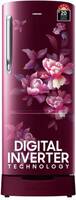 Samsung 183 L Direct Cool Single Door 5 Star Refrigerator with Base Drawer with Digital Inverter (Himalaya Poppy Red, RR20D2825HN/NL)