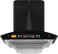 Surya Push-1100 Black Auto Clean Wall Mounted Black 1100 CMH Chimney