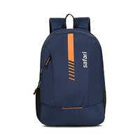 Safari Flash Medium 26L Water Resistant Polyester Casual 4 Compartment Backpack- Blue