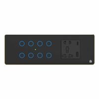 HomeMate 6 Modular WiFi Smart Switch Board (Black)