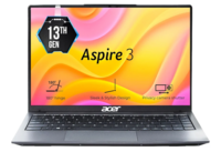 HDFC Cards + Coupon] Acer Aspire 3 Intel Core i3-1305U Processor Laptop with 35.56 cm (14\") Full HD LED-Backlit IPS Display (16 GB RAM/512 GB SSD/WiFi 6/Intel Graphics/Win11 Home/65W) A324-53, Steel Gray, 1.45KG