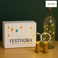 Festivora Pack of 2 Bottle cork led lights at big discount 
