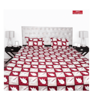 Capsicum Premium King Size Microfiber Double Bedsheet with 2 Pillow Covers (95GSM 108x84 inch Maroon 4056)