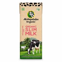Akshayakalpa Organic Slim Milk (Uht), Pure Antibiotic-Free Milk, Low Calorie, Low Fat, Long Shelf Life, No Chemical Residues, Convenient And Ready-To-Use, Nutritious By Nature, 200Ml