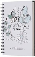 Amazon Brand - Solimo Daily Planner and Organizer, To Do List, Undated Hard Bound Planner, Laminated Covers, 150 Pages (Get It Done, Blue)