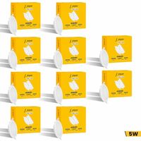 Jaquar Strella Slim 5W Round Recess Down Light - Warm White, Energy Efficient LED Ceiling Light for Home and Office (Pack of 10)