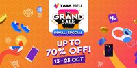 Tata Neu : The Grand Sale Diwali Special Up To 70% Off + Up To Rs. 7500 on Bank Account (HDFC & ICICI) (13th - 23rd Oct)