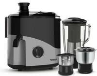 MAHARAJA WHITELINE Odacio Plus 550 W Juicer Mixer Grinder  (ODACIO PLUS / JX1-157 | 3 Jars | Black, Silver)