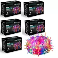 One94Store 7 Meter LED String Lights | 36 Multicolor Pixel LEDs with 360° Glow | Pack of 5