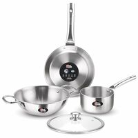 Milton Pro cook Triply Stainless Steel 4 Pc Induction Cookware Set