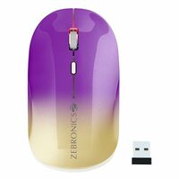 ZEBRONICS Poise Rechargeable Wireless Mouse (Gradient Purple)