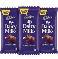 Dairy milk chocolate family (Pack of 3 x112gm) each (Location specific)