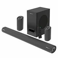 ZEBRONICS Zeb-Juke BAR 9500WS PRO Dolby 5.1 soundbar with Wireless Satellites, Dolby Audio, 525 Watts Output Power, 16.5cm subwoofer, HDMI ARC, Optical, BT v5.0, LED Display, Wall Mount and AUX,Black
