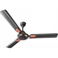 LONGWAY Kiger P1 1200 mm/48 inch Ultra High Speed 3 Blade Anti-Dust Decorative Star Rated Ceiling Fan (Smoked Brown, Pack of 1).
