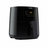 PHILIPS Digital Airfryer with Touch Panel, 4.1L, with RapidAir Technology (HD9252/90)(Black), Large