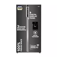 Haier 596 L, Wi-Fi enabled Water Dispenser Frost Free, 2-Door Side by Side Refrigerator (HRS-682WGKU1)