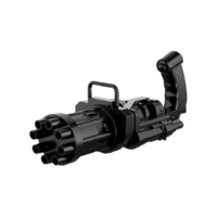 Toy Cloud Bubbles Gatling Machine Gun 8-Hole Battery Operated Electric Gun Toy for Boys and Girls