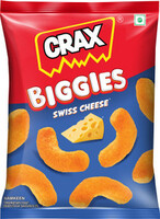 Minutes | CRAX Biggies Swiss Cheese Puff Snacks (65 g)