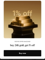 CRED : 1% OFF ON GOLD PURCHASE