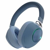 ZEBRONICS Duke Over Ear Wireless Headphone with Up to 60h Backup,Supports Bluetooth,Dual Pairing,Gaming Mode,Environmental Noise Cancellation (ENC),LED Lights,Deep Bass,Voice Assistant Support (Blue)