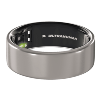 Ultrahuman Ring Air Smart Ring with Activity Tracker (Size 8, Upto 100 Meter Water Resistant, Raw Titanium)