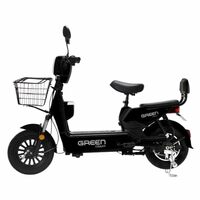 Green Udaan Low Speed Electric Scooter Non RTO 30KM Range with Portable Charger (Black)