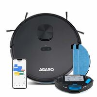 AGARO Alpha Robot Vacuum Cleaner, Brush, Dry Vacuum & Wet Mop