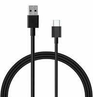 Fast Charging USB to Type C Charging Cable Black 75cm 