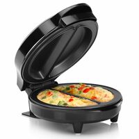 Avira Electric Omelette Maker – Non-Stick Dual Cooking Plates | Quick Breakfast Maker for Eggs, Sandwiches & More | Compact, Energy Efficient Kitchen Appliance