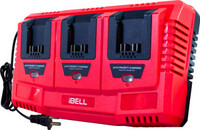 iBELL One Power Series Li-Ion Tri Charger,3 Slot 21V Battery Charger with USB Port,65W Fast Charging,3A Output,AC 100-240V~ 50/60Hz Input,Priority Sequential Charging, Cordless Drill  (0 mm Chuck Size)