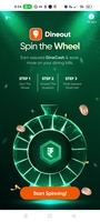 Swiggy Dineout spin and win free dinecash