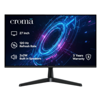 Croma 27F 68.58 cm (27 inch) Full HD IPS 120 Hz Panel Bezel-Less Monitor with 4W Built-in Speaker