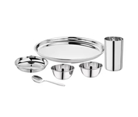 Trisara - Stainless Steel Dinner Set (6 Pcs)
