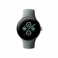 Google Pixel Watch 2 with the Best of Fitbit - Heart Rate Tracking, Stress Management, Safety Features - Android Smartwatch - Champagne Gold Aluminum Case - Hazel Active Band - Wi-Fi