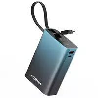 Ambrane 20000mAh Small Pocket Size Powerbank (MiniCharge 20, Black-Blue)