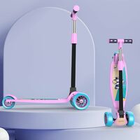 Lifelong LLKS03 Foldable Kick Skating Cycle, Kids Scooter  (Max User Weight: 50Kg) (Pink, Blue)