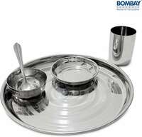 Minutes : Bombay Kookware Pack of 5 Stainless Steel Dinner