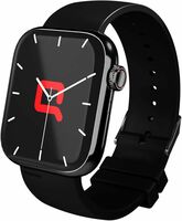 Compaq Q Watch Dimension Series with 1.81" HD Display| BT Calling| Instant Messaging Notification| Blood Pressure Monitoring| Heart Rate Monitoring | Wireless Charging|Smartwatch (Black)