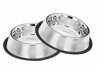 Pets Empire Stainless Steel Feeding Bowl for Large Breed Adult Dogs & Giant Breeds 1400ml x (Pack of 2)
