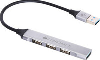 ZEBRONICS ZEB-200HB Zeb 200HB USB 3, 4 Port hub with HiSpeed Data Transfer,15cm Cable PlugPlay Usage USB Hub  (Silver)