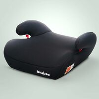 Baybee Booster Car Seat for Kids Aged 3–12 Years Comfortable & Lightweight Travel Seat | Portable Child Safety Seat with Belt Guide for Cars (Black)